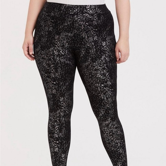 torrid Pants - Torrid metallic Brindle Foil Leggings- Size 1
